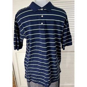 Mens George Strait Wrangler Polo Large Blue Green Short Sleeve Button Up Cotton